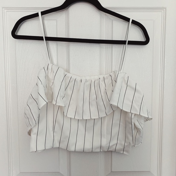 Honey Punch Stripe Ruffle Tank Top! - Picture 1 of 4